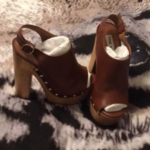 Steve Madden block wood heels